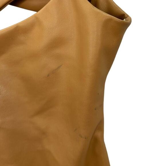 ALIX NYC Hirst Open Back Cut-Out Vegan Leather Bodysuit – Nude – Size Small - Picture 10 of 11